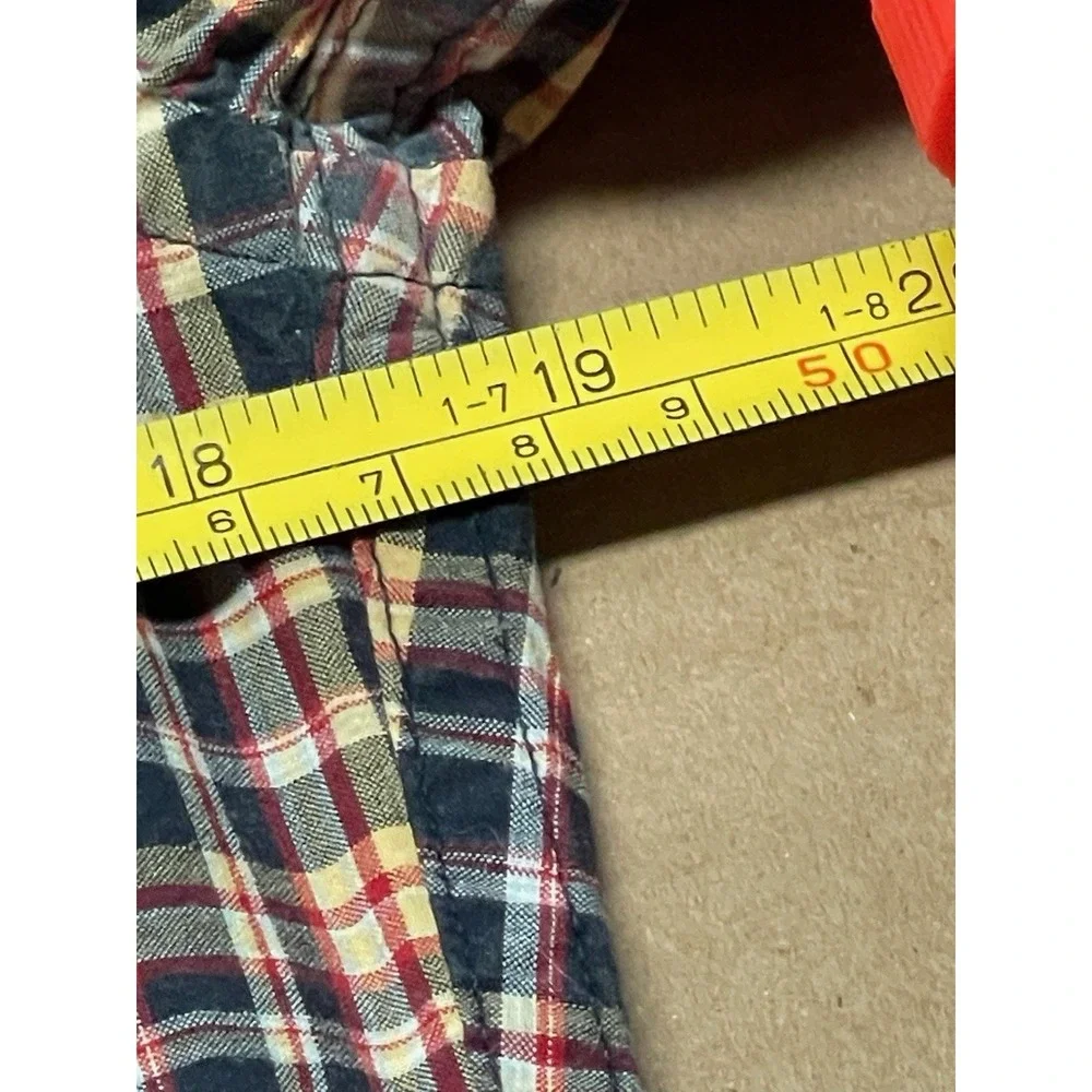 J.Crew-Tailored‎ by J.Crew Men's Small Multicolor Plaid Button Down Cotton Woven